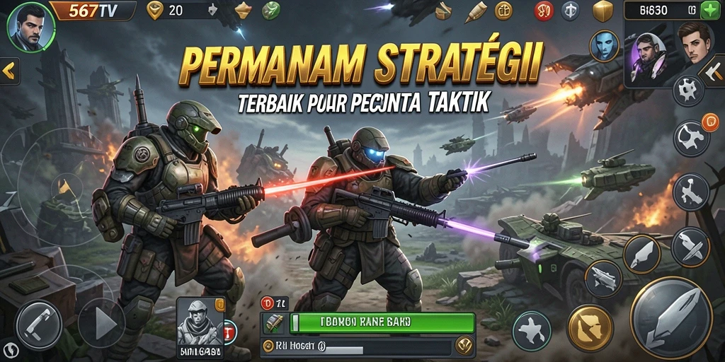Tampilan gameplay 567TV yang menegangkan dan strategis.
