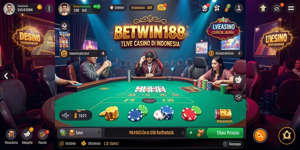 Tampilan gameplay Live Casino yang menarik di BETWIN188.
