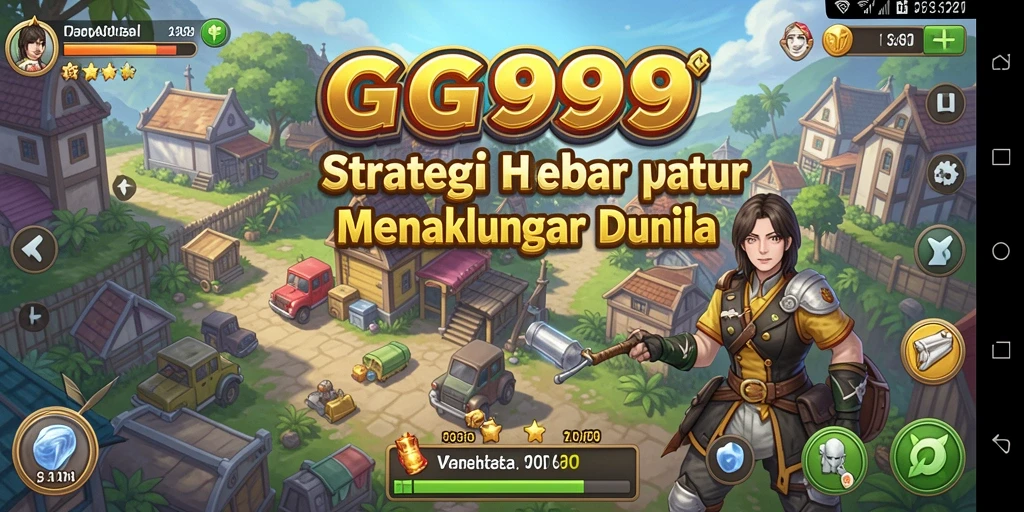 Screenshot utama GG999 menampilkan aksi seru dalam gameplay SLG.