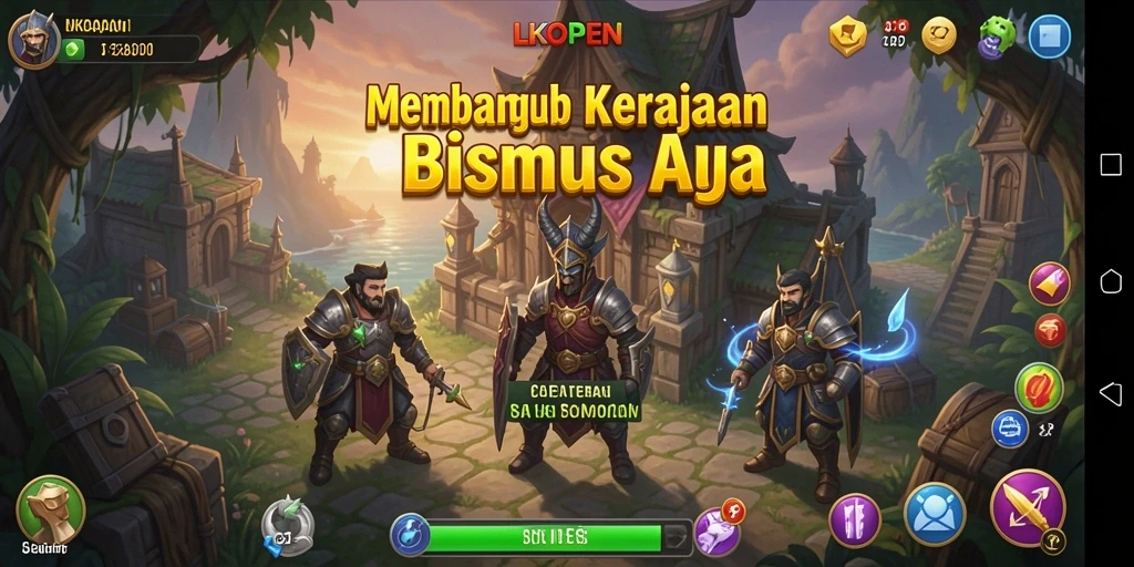 Tampilan gameplay dari LKOPEN yang menunjukkan aktivitas bisnis yang dinamis.