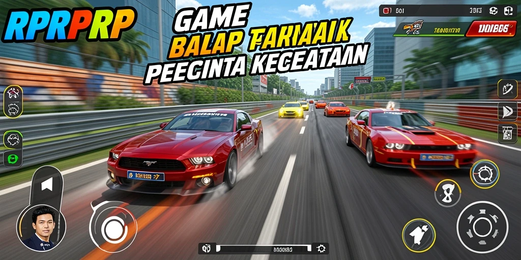 Gameplay RPRPRP yang seru dengan aksi balap yang menegangkan.