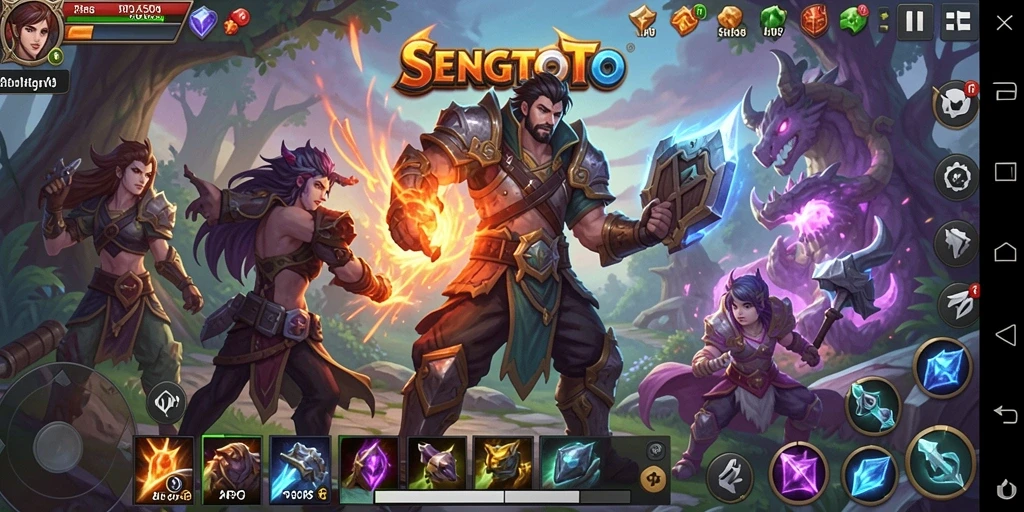 Tampilan gameplay ARPG yang seru dan mendebarkan di SENGTOTO.