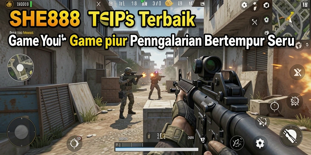 Tampilan gameplay SHE888 yang seru dan mengasyikkan dalam mode TPS.
