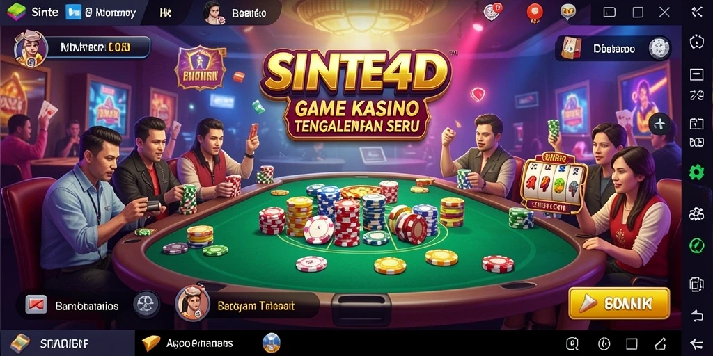 Screenshot SINTE4D menampilkan pengalaman bermain Kasino yang mengesankan.