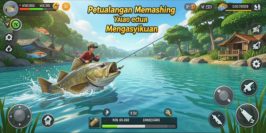 Tangkapan ikan yang menakjubkan dalam gameplay VC55.