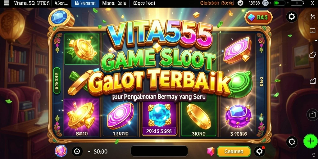 Tampilan gameplay VITA555 menampilkan slot yang penuh warna dan menarik.