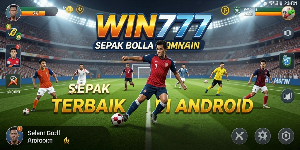 Tampilan gameplay menarik di WIN777 dengan aksi sepak bola yang intens.